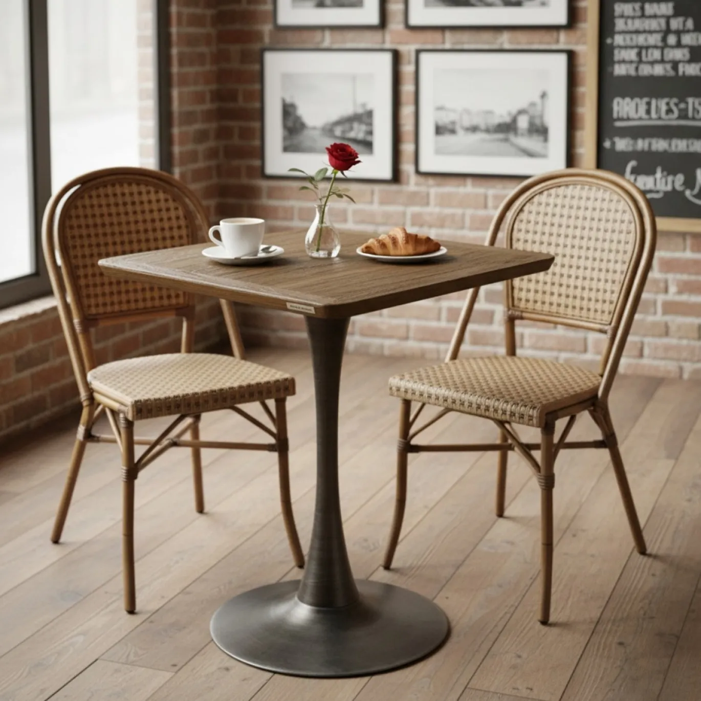 Rivièra Maison Bistrotafel Montpellier Eikenhout 70x70cm