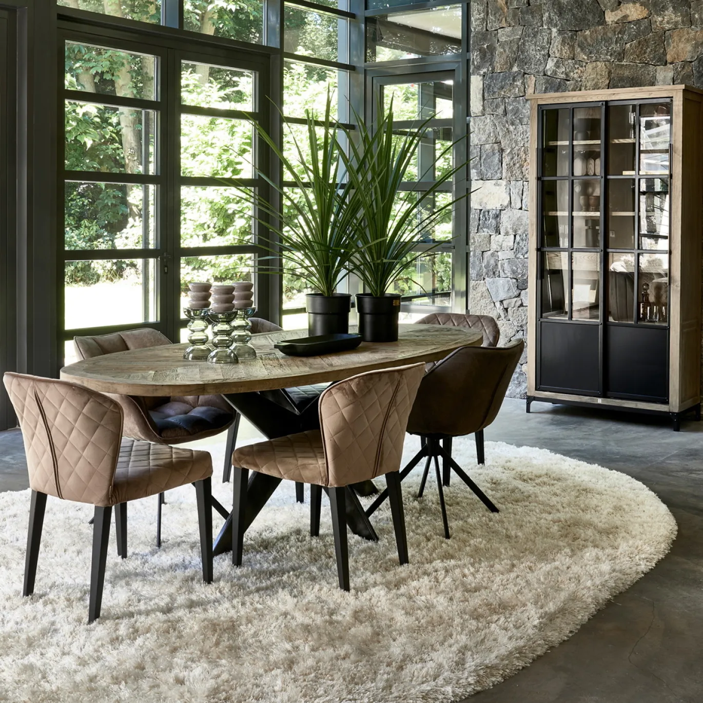 Rivièra Maison Buffetkast The Hoxton Bruin/Zwart Large