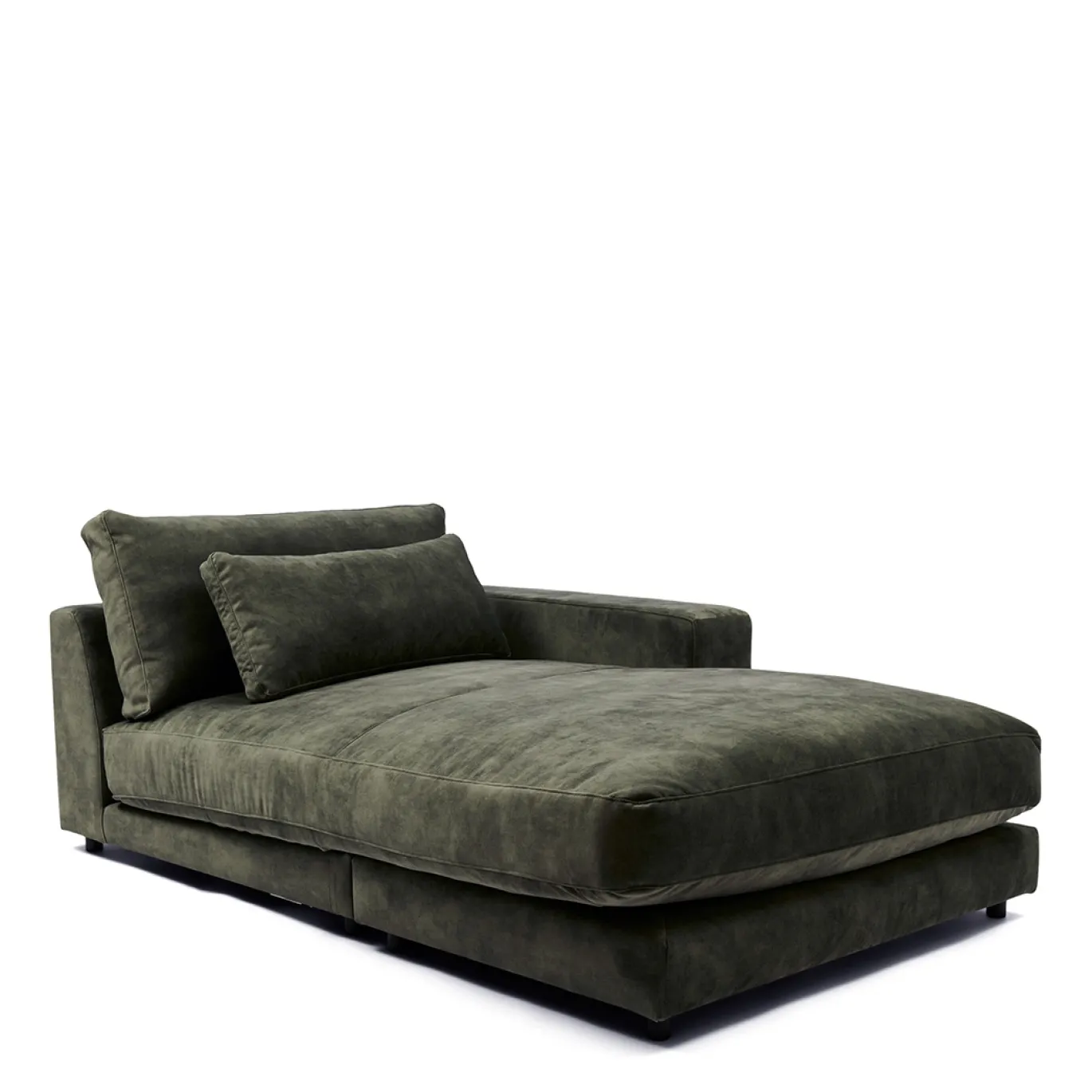Rivièra Maison Chaise Longue Element Stephen Rechts Fluweel Groenblauw