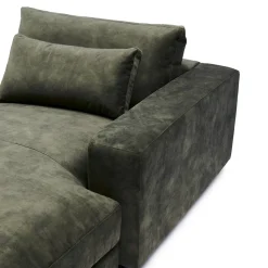 Rivièra Maison Chaise Longue Element Stephen Rechts Fluweel Groenblauw