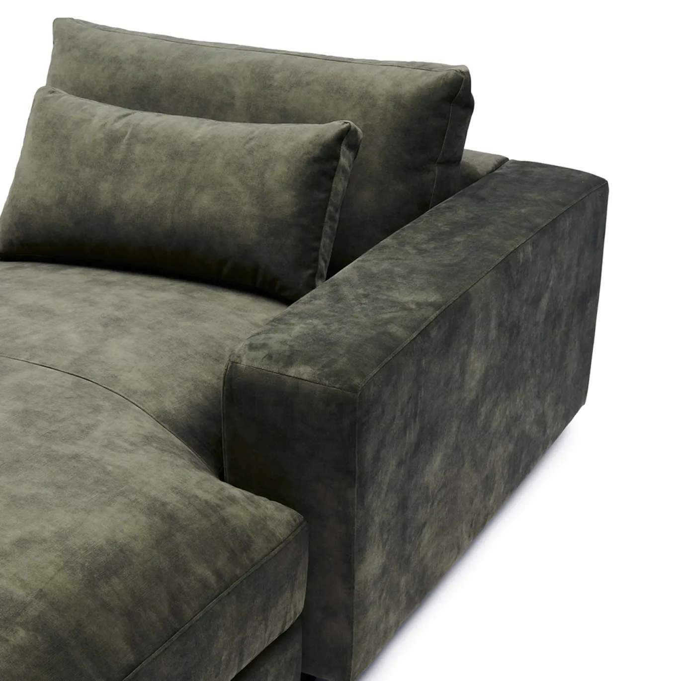 Rivièra Maison Chaise Longue Element Stephen Rechts Fluweel Groenblauw