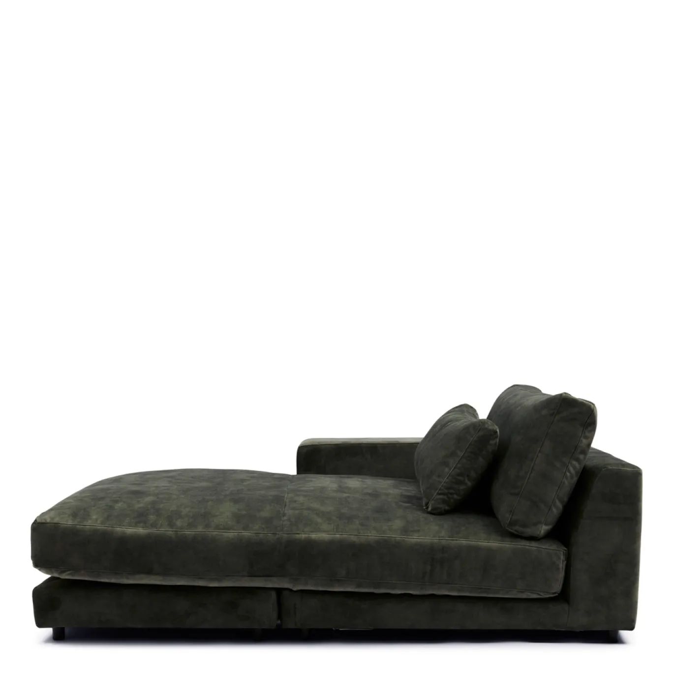 Rivièra Maison Chaise Longue Element Stephen Links Fluweel Groenblauw