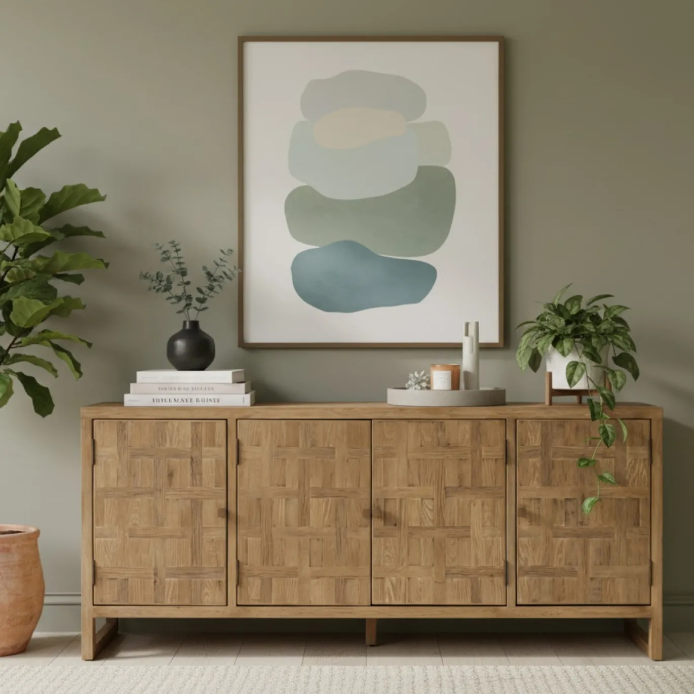 Rivièra Maison Dressoir Fraser Island Eikenhout 200cm