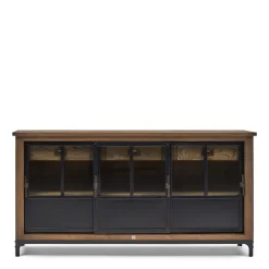Rivièra Maison Dressoir The Hoxton Bruin/Zwart 175cm