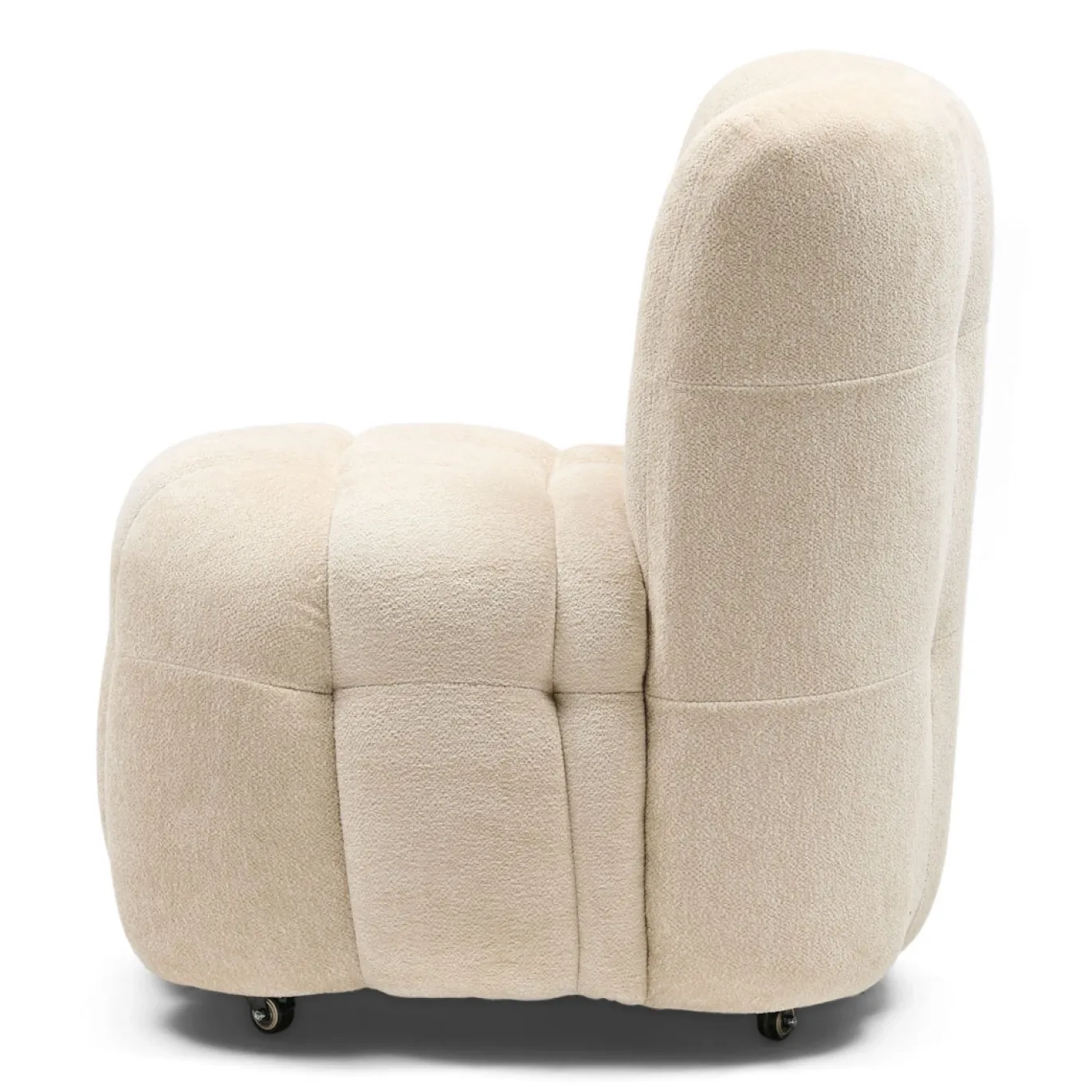 Rivièra Maison Eetkamerstoel Davos Met Wielen Soft Weave Off White