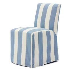 Rivièra Maison Eetkamerstoel Firenze met Wielen Blauw/Wit
