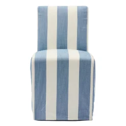 Rivièra Maison Eetkamerstoel Firenze met Wielen Blauw/Wit