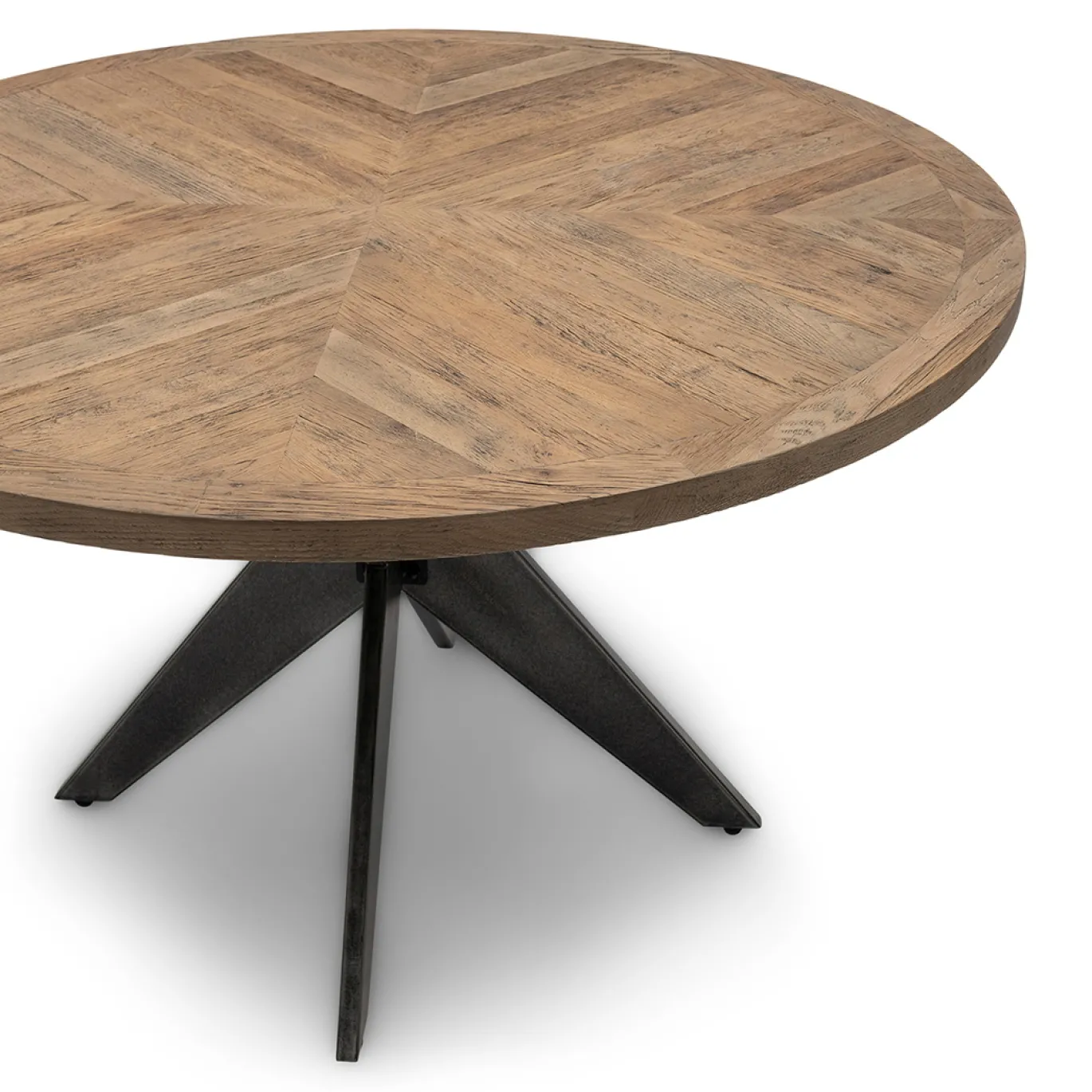 Rivièra Maison Eettafel Falcon Crest Ø130cm Naturel/Zwart