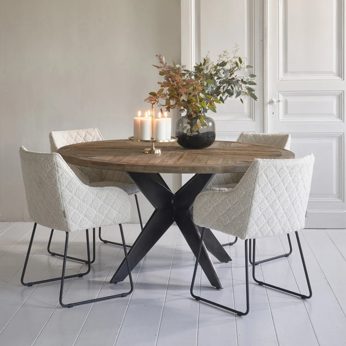 Rivièra Maison Eettafel Falcon Crest Eikenhout Ø150cm