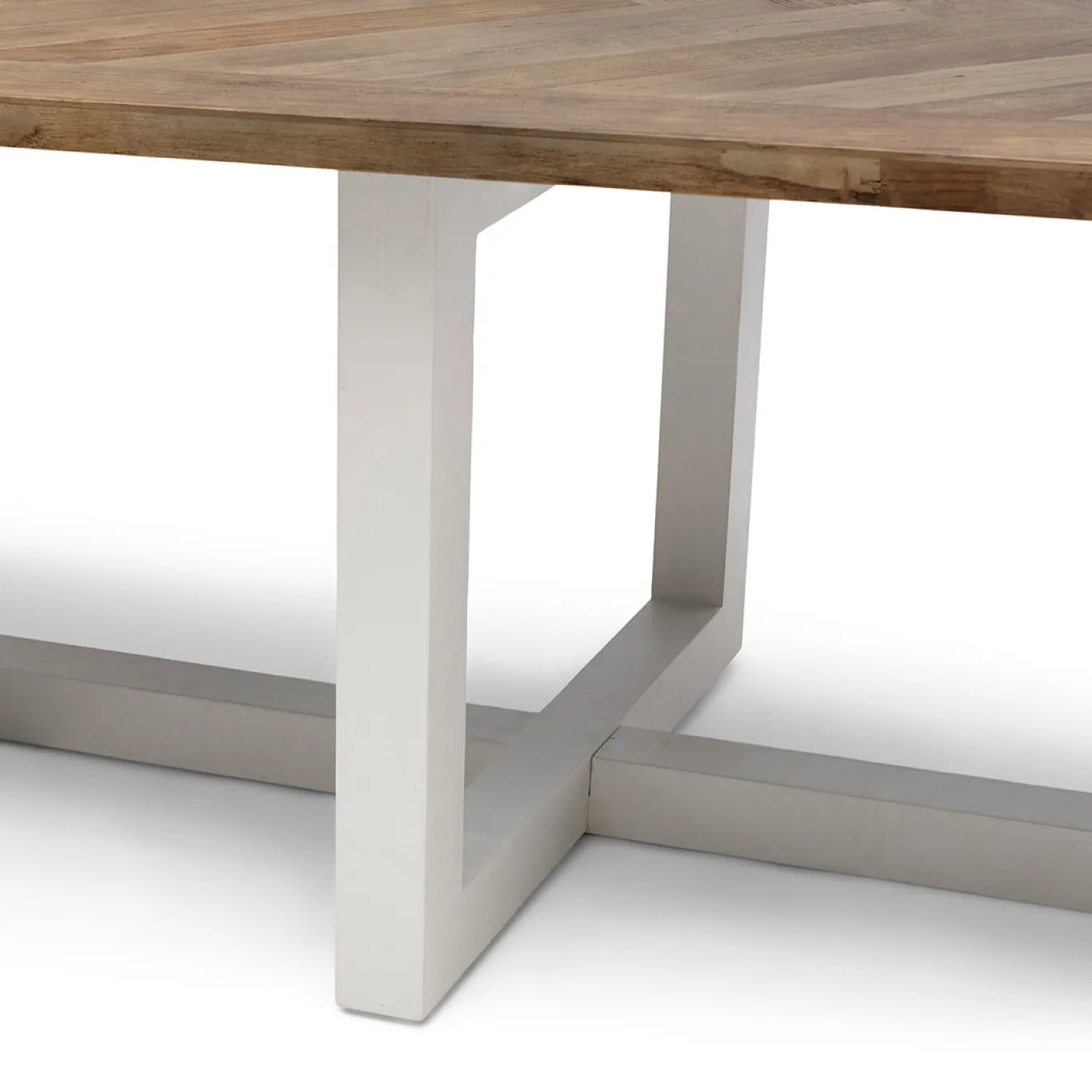 Rivièra Maison Eettafel Flores Naturel/Wit 400x100cm
