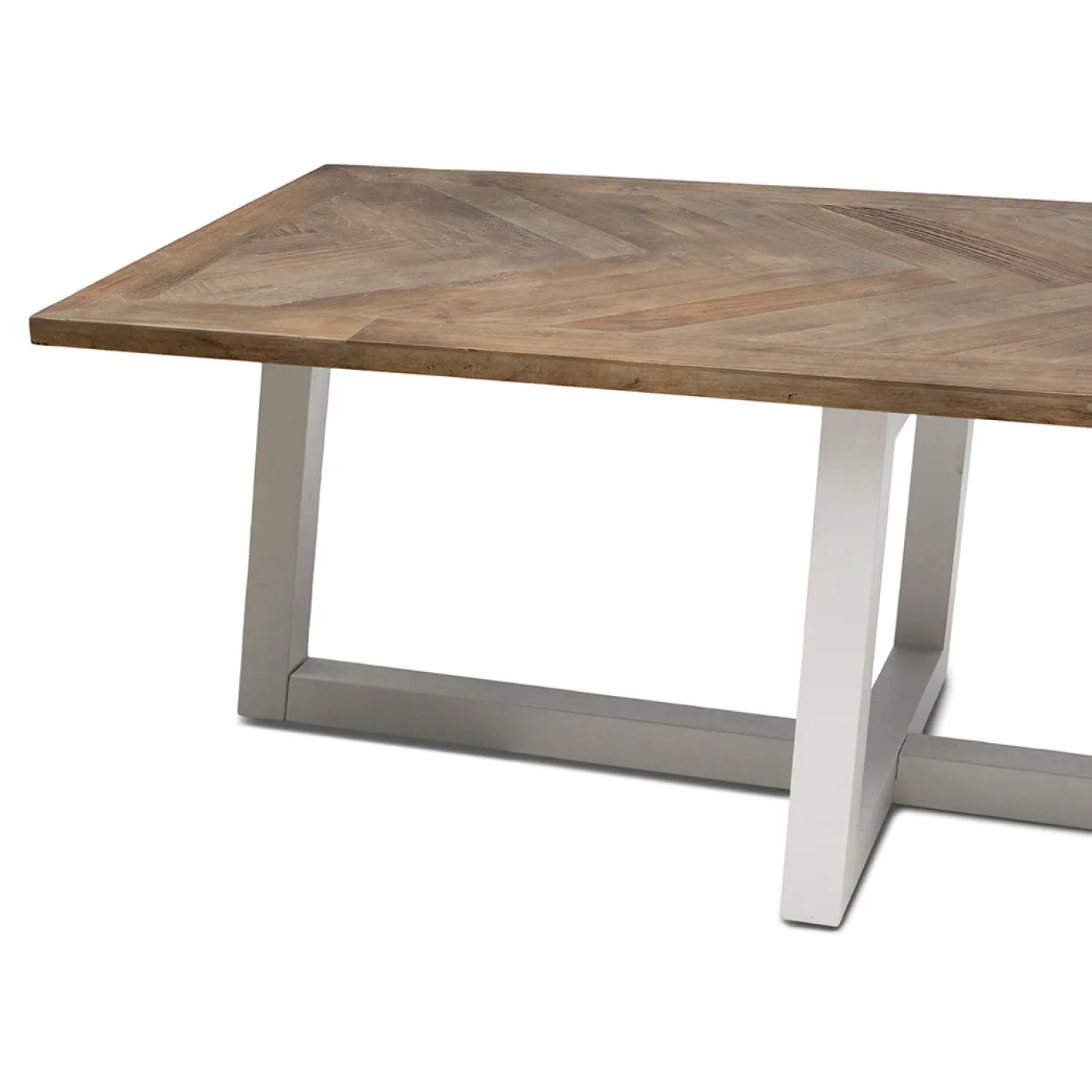 Rivièra Maison Eettafel Flores Naturel/Wit 400x100cm