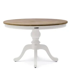 Rivièra Maison Eettafel Le Marais Ø120cm Naturel/Wit