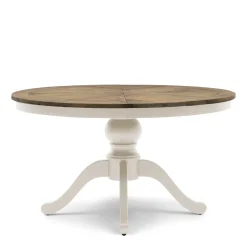 Rivièra Maison Eettafel Le Marais Bruin/Wit Uitschuifbaar 140/190cm