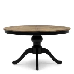 Rivièra Maison Eettafel Le Marais Bruin/Zwart Uitschuifbaar 140/190cm
