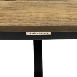 Rivièra Maison Eettafel Le Marais Bruin/Zwart Uitschuifbaar 140/190cm