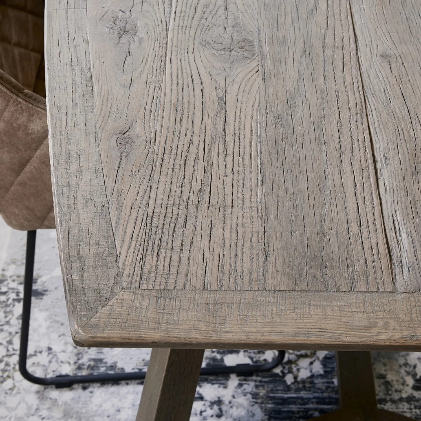 Rivièra Maison Eettafel Miller Eikenhout 220cm