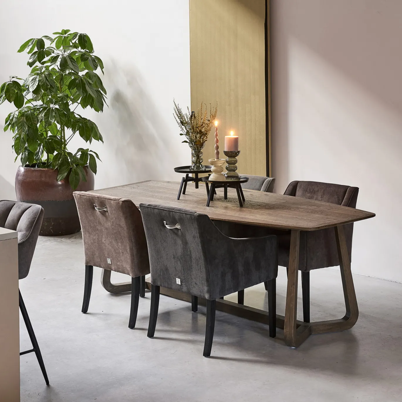 Rivièra Maison Eettafel Miller Eikenhout 220cm
