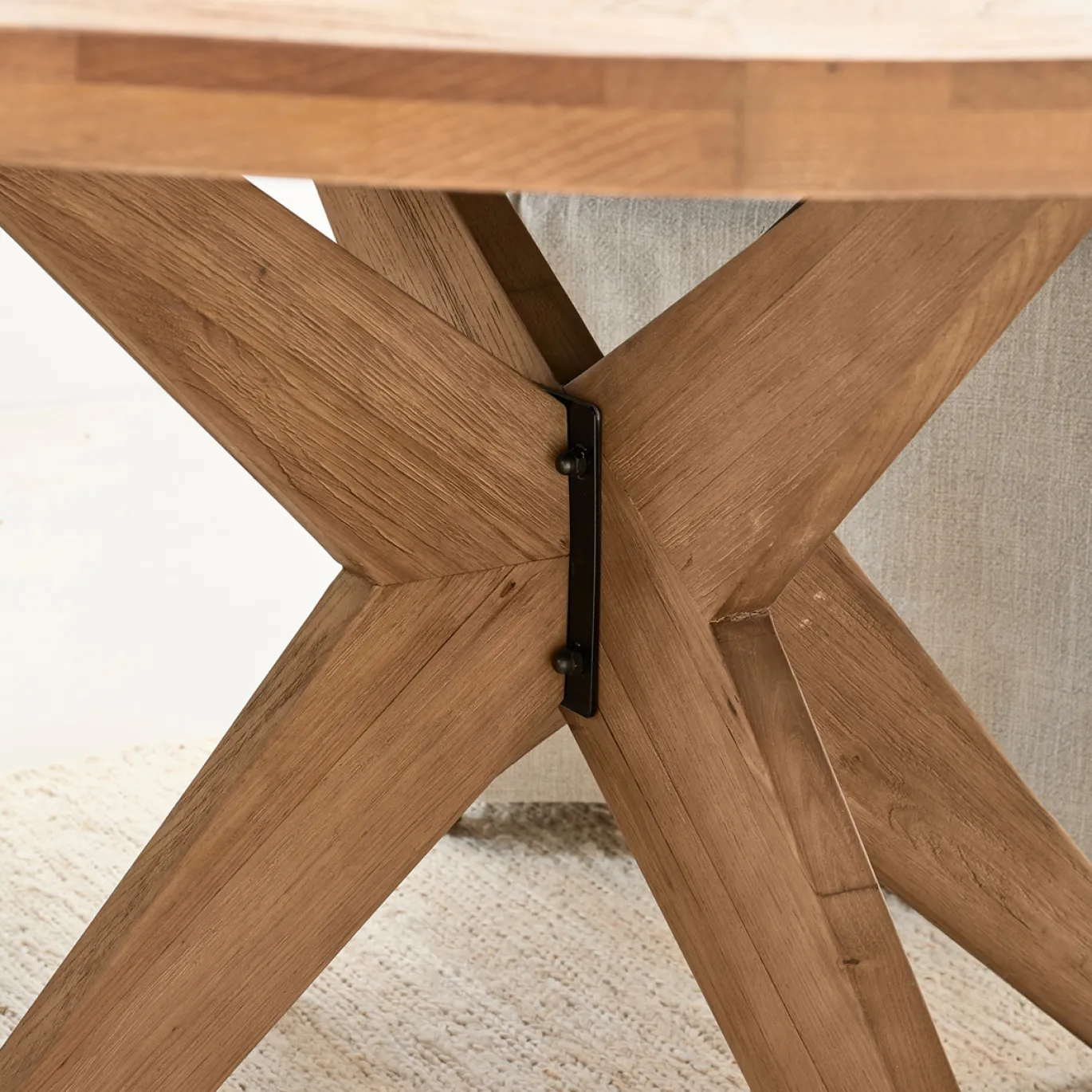 Rivièra Maison Eettafel Portland Eikenhout Ø150cm