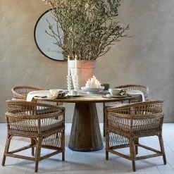 Rivièra Maison Eettafel Siroko Beach Eikenhout Ø160cm