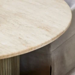 Rivièra Maison Eettafel Villanova Travertin Ø130cm