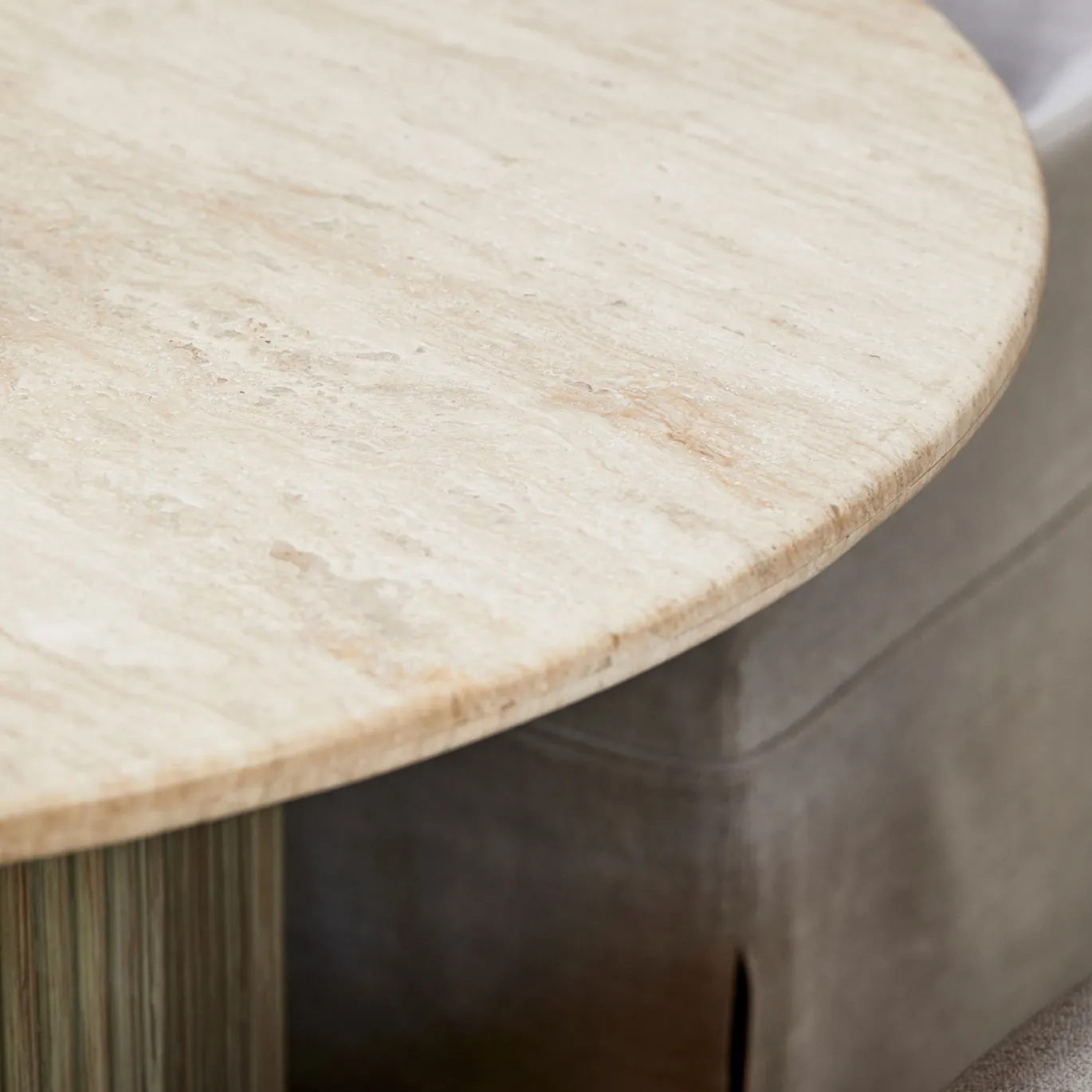 Rivièra Maison Eettafel Villanova Travertin Ø130cm