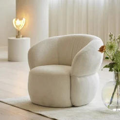Rivièra Maison Fauteuil San Remo Bouclé Wit