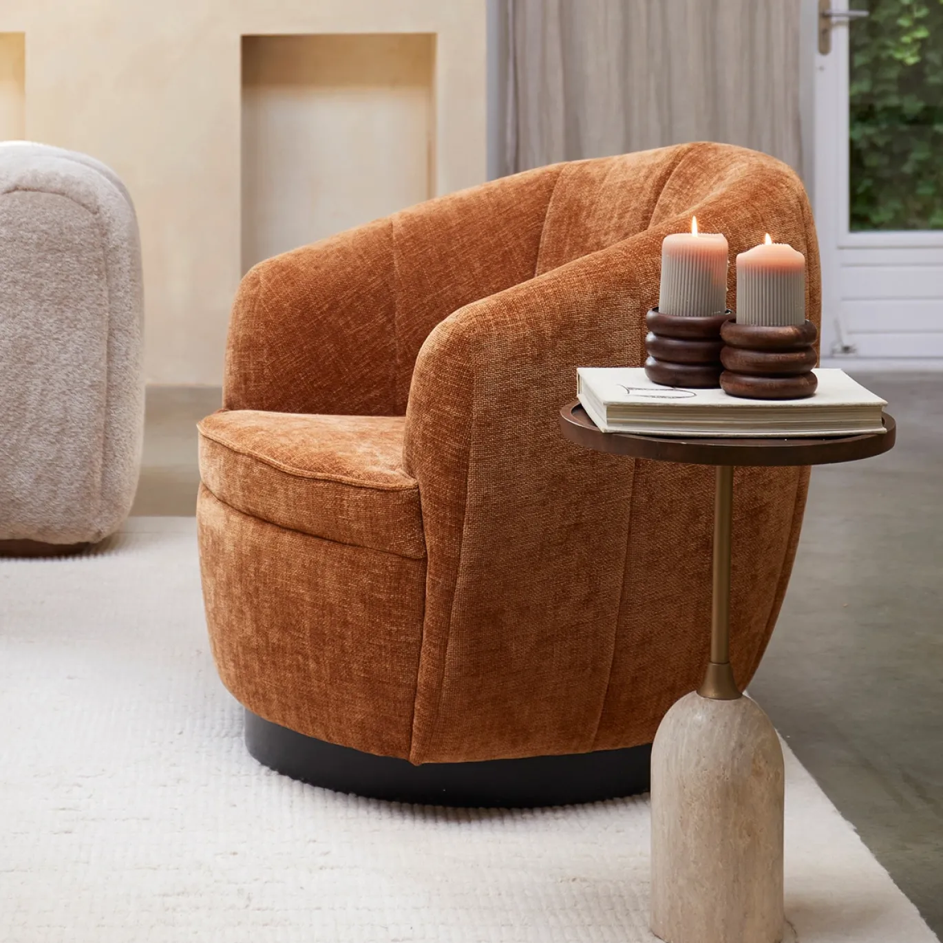 Rivièra Maison Fauteuil The Countess Draaibaar Bruin