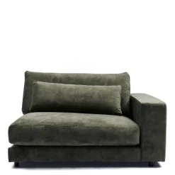 Rivièra Maison Hoekelement Stephen Arm Rechts Fluweel Groenblauw