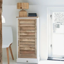 Rivièra Maison Ladekast Pacifica Naturel/Wit Small