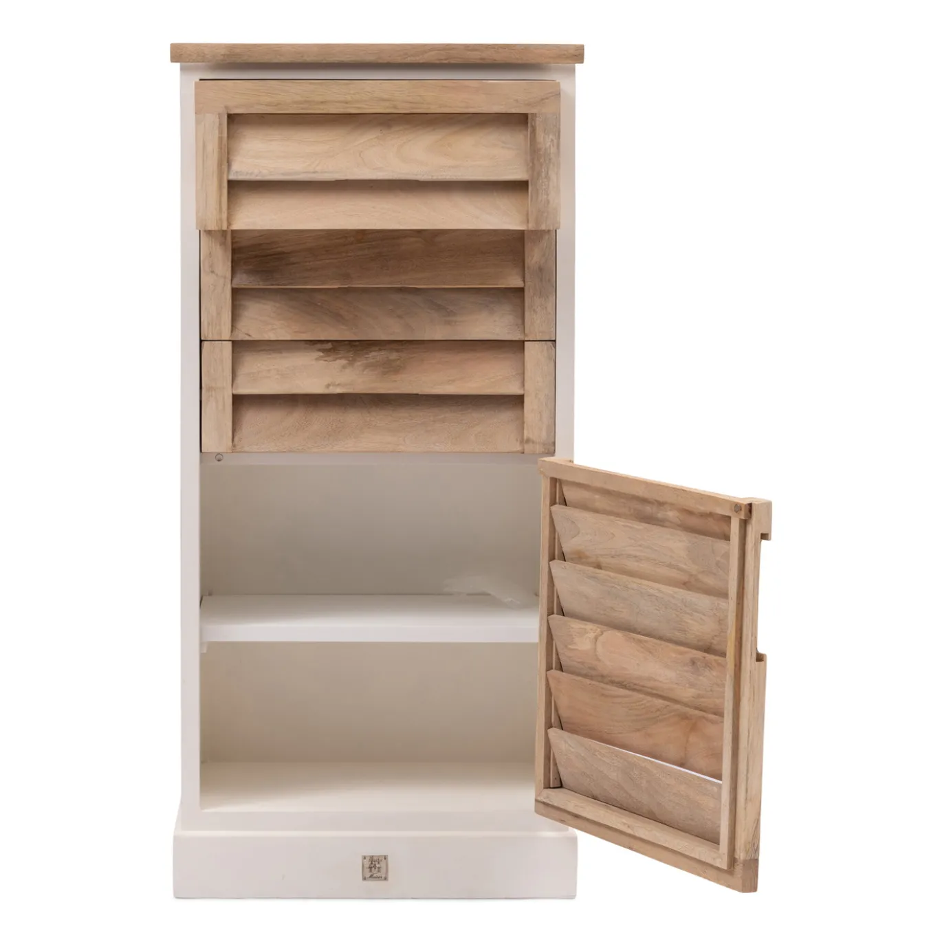 Rivièra Maison Ladekast Pacifica Naturel/Wit Small