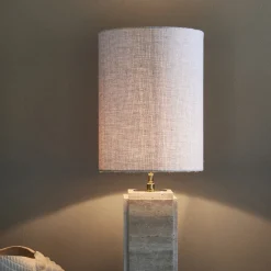 Rivièra Maison Lampenkap Linnen Cilinder Beige 30x40cm