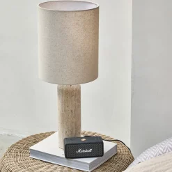 Rivièra Maison Lampenkap Linnen Cilinder Beige 30x40cm