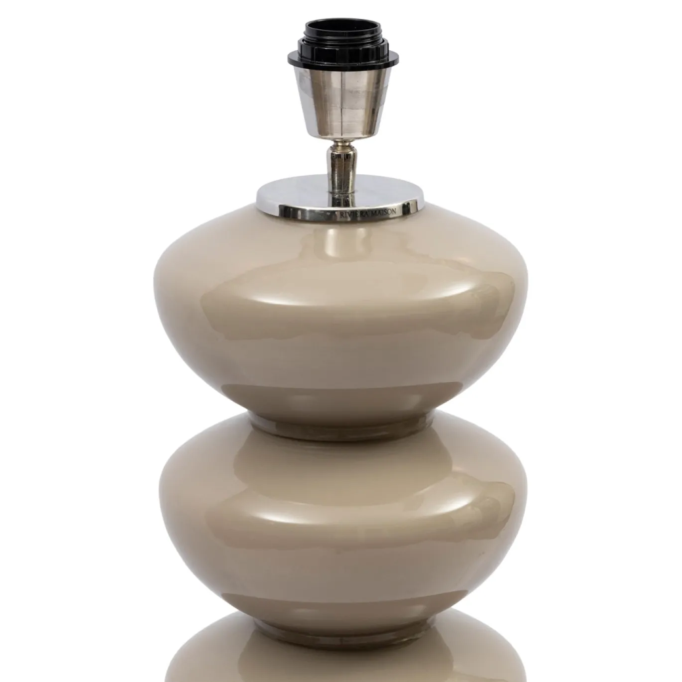 Rivièra Maison Lampvoet Beaugrand flax XL Taupe