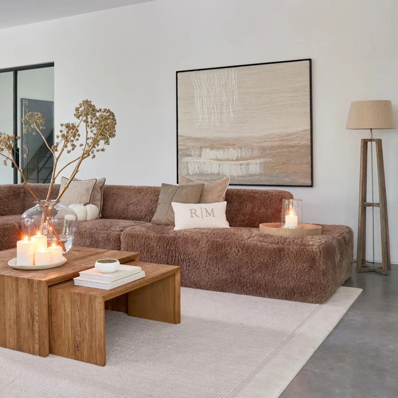 Rivièra Maison Lampvoet Royalton Mangohout