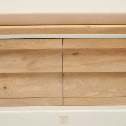 Rivièra Maison Opbergbank Pacifica Naturel/Wit 110cm