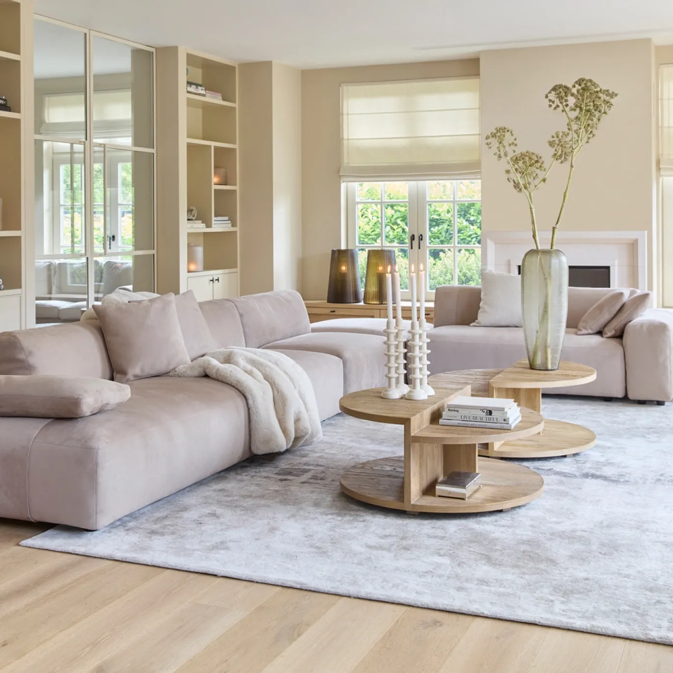 Rivièra Maison Plaid Heather Faux Fur 180x130cm