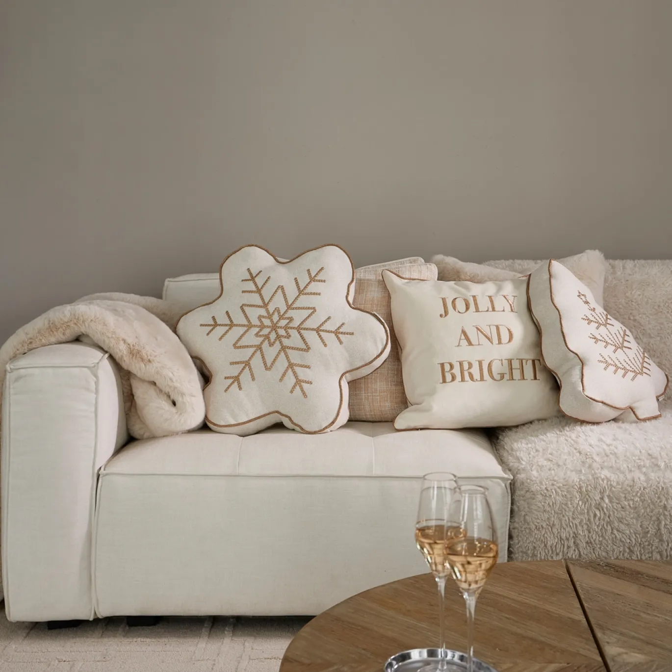 Rivièra Maison Plaid Heather Faux Fur 180x130cm