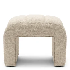 Rivièra Maison Poef Brera Bouclé Naturel Grijs