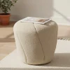 Rivièra Maison Poef Perruche Bouclé Naturel Grijs