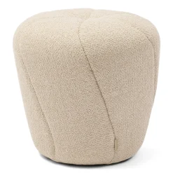 Rivièra Maison Poef Perruche Bouclé Naturel Grijs