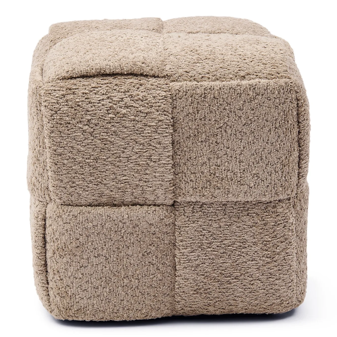 Rivièra Maison Poef Qbic 40x45cm Soft Walnoot