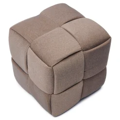 Rivièra Maison Poef Qbic 40x45cm Truffle