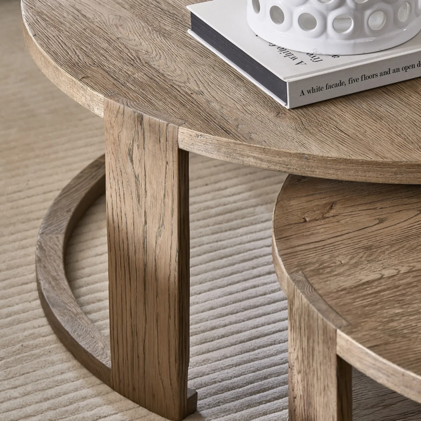 Rivièra Maison Salontafel Astoria Naturel Set van 2