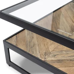 Rivièra Maison Salontafel Graydon Glas 180cm