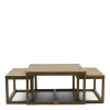 Rivièra Maison Salontafel Harbour Island Vierkant Set van 3
