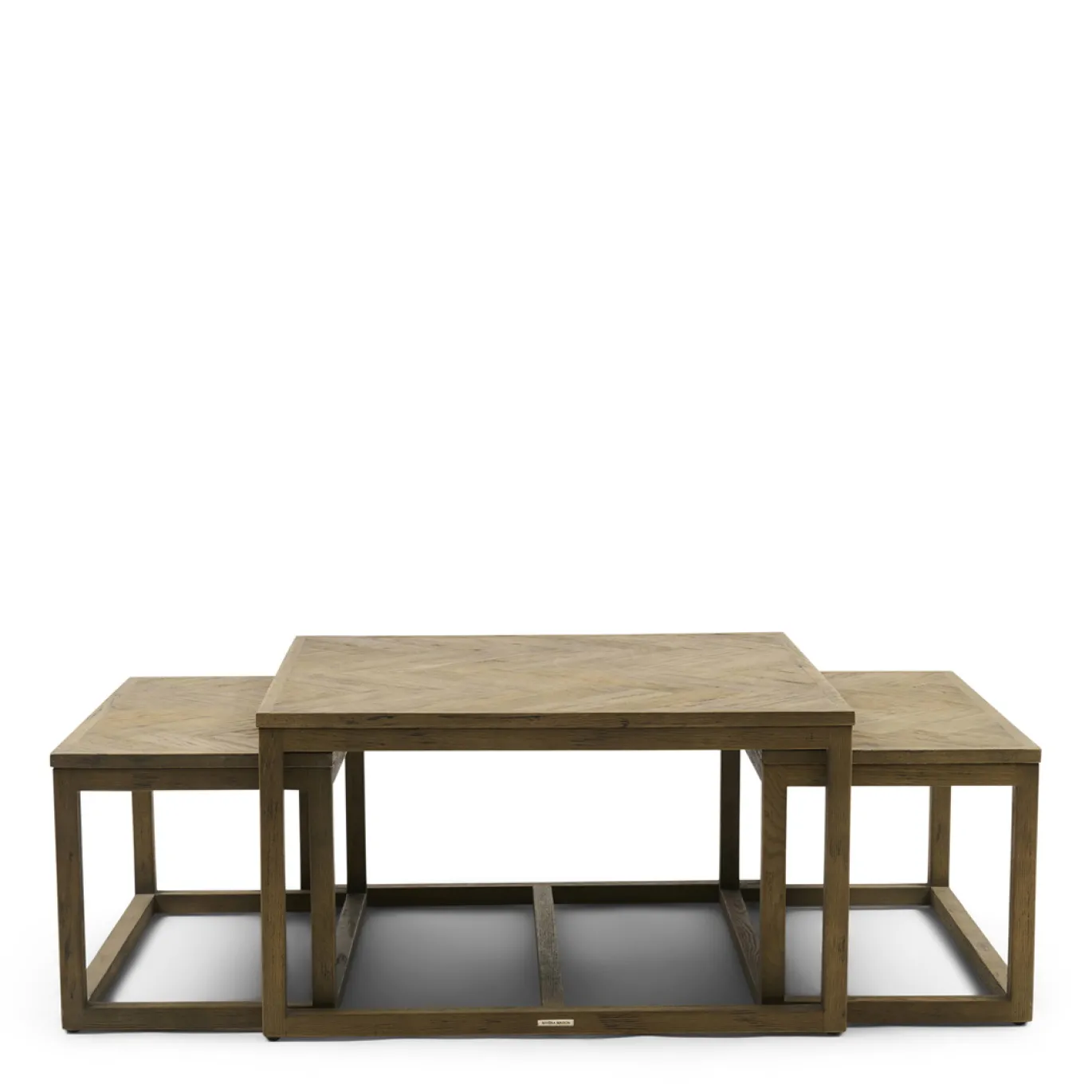 Rivièra Maison Salontafel Harbour Island Vierkant Set van 3