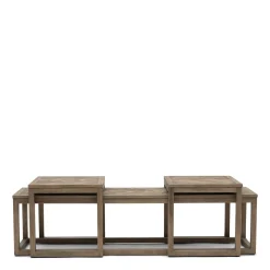 Rivièra Maison Salontafel Harbour Island Eikenhout Set van 3