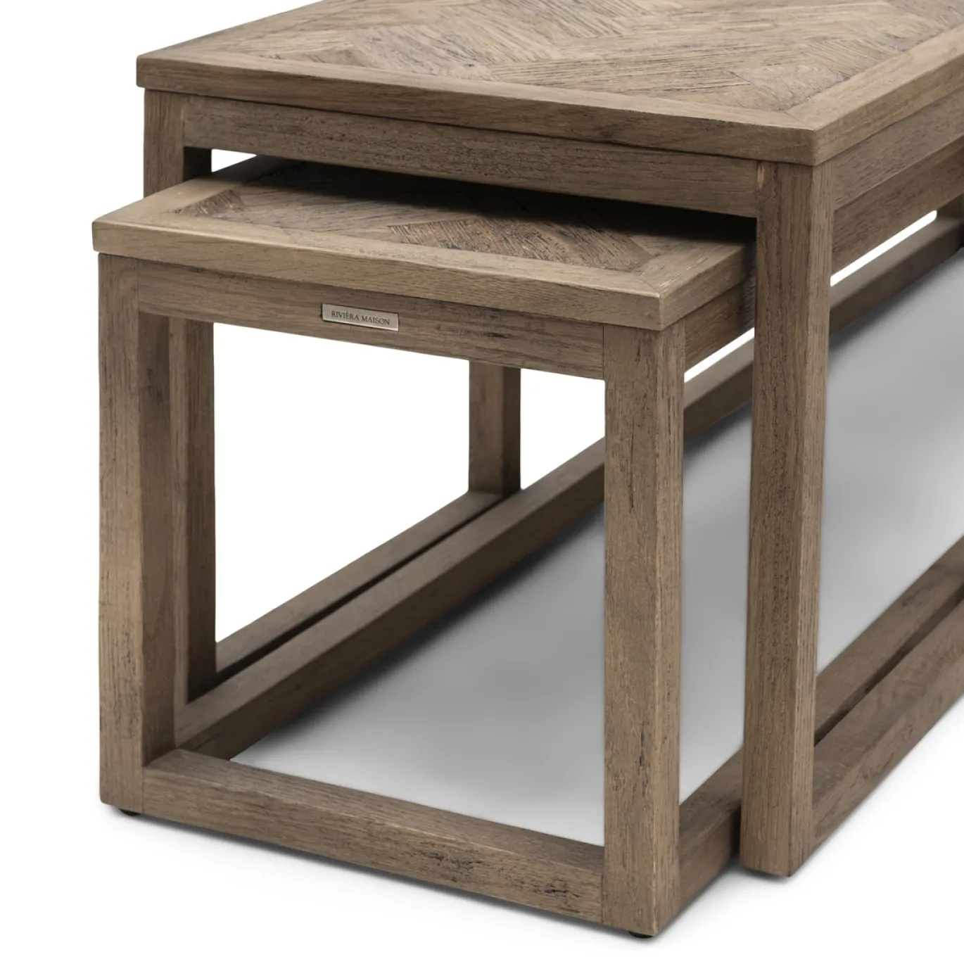 Rivièra Maison Salontafel Harbour Island Eikenhout Set van 3
