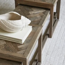 Rivièra Maison Salontafel Harbour Island Eikenhout Set van 3