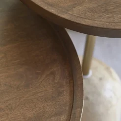 Rivièra Maison Salontafel Malibu Bruin Ø55cm